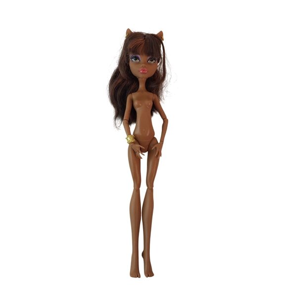 Monster High Clawdeen Wolf Coffin Bean Nude Doll 2012 w/Jewelry - Picture 1 of 6